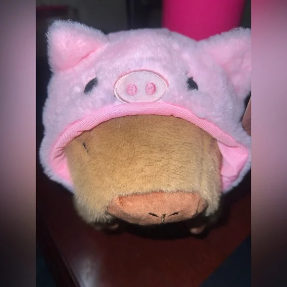 Capybara Plush With Pig Hat π - Picture 3 of 9